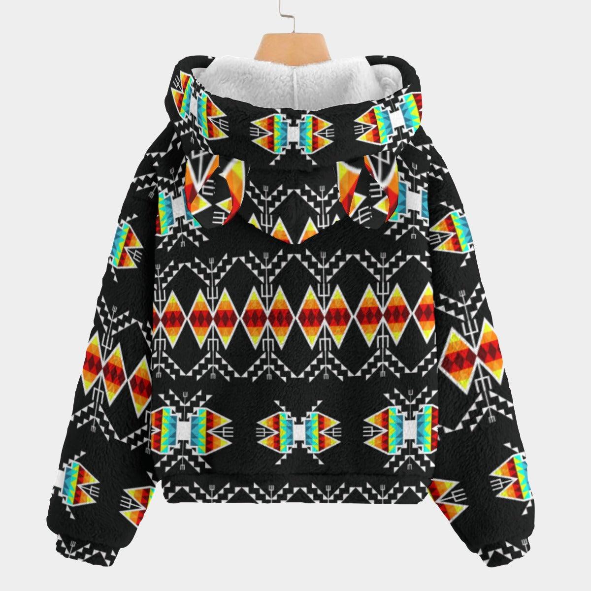 Sacred Trust Black Colour Youth Hoodie with Ears
