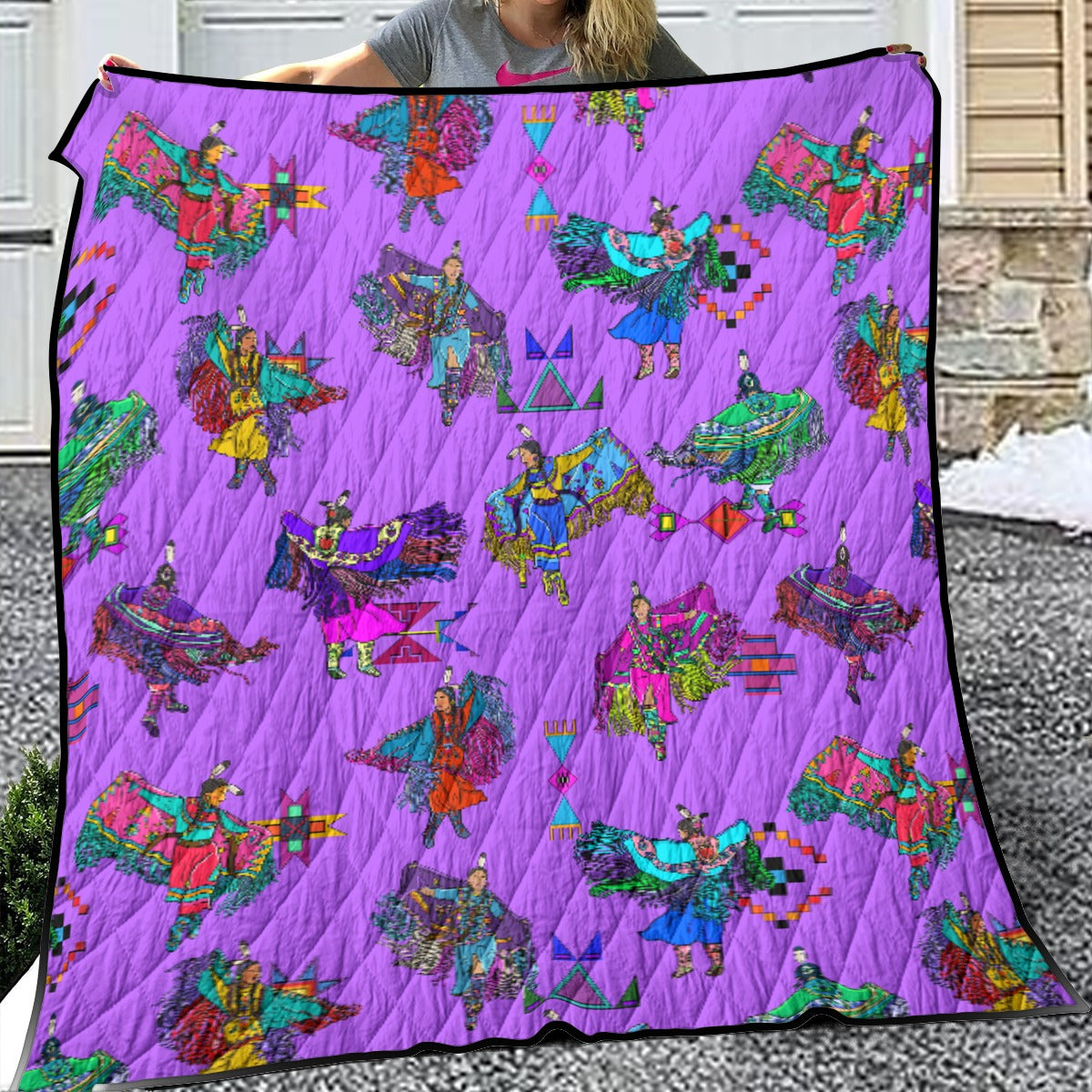 Women's Fancy Dancers Purple Lightweight Quilt