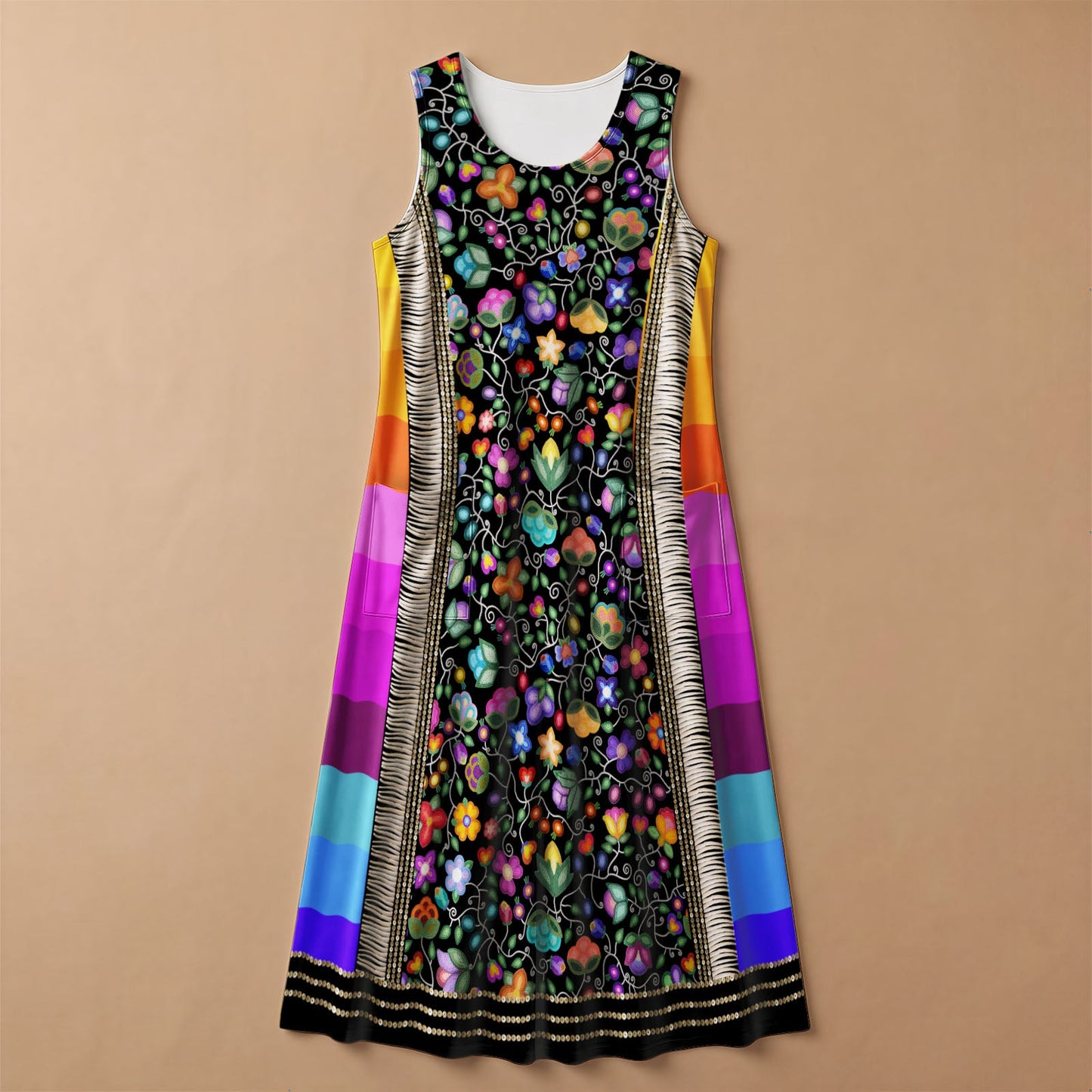 Beaded Offering Sleeveless Dress
