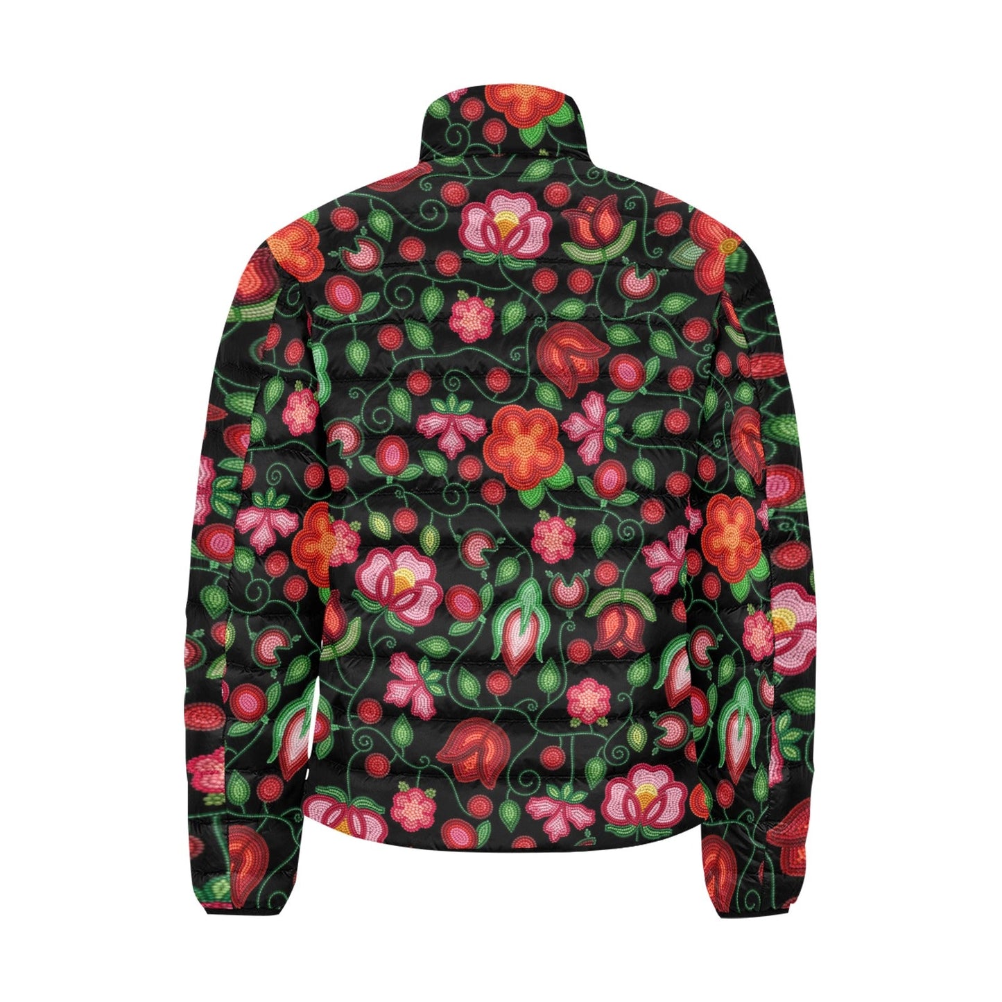 Rose Reverie Black Padded Jacket