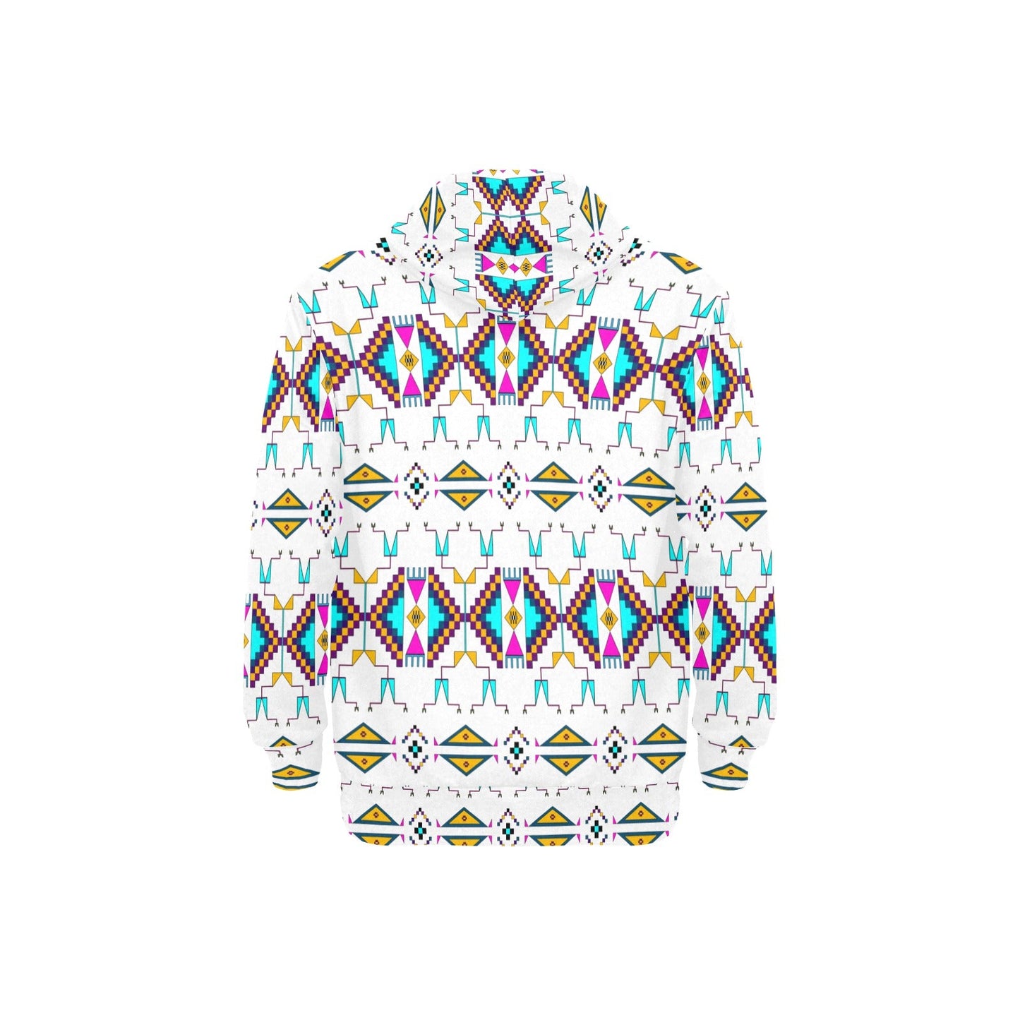 Rite of Passage White Men's Long Sleeve Fleece Hoodie