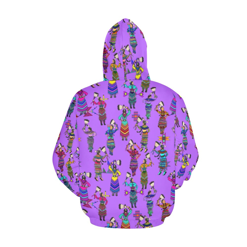 Women's Jingle Dancers Purple Hoodie for Women
