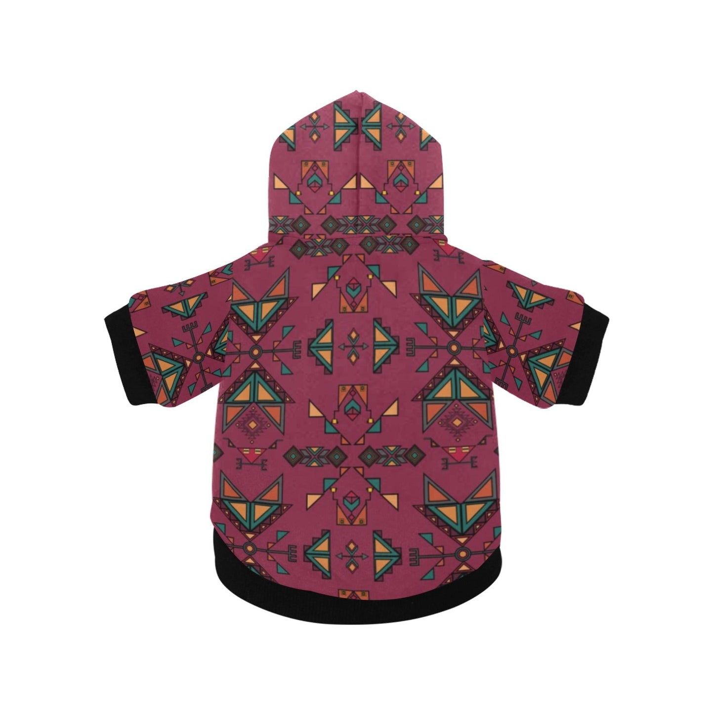 Arrow dawn Maroon Pet Dog Hoodie