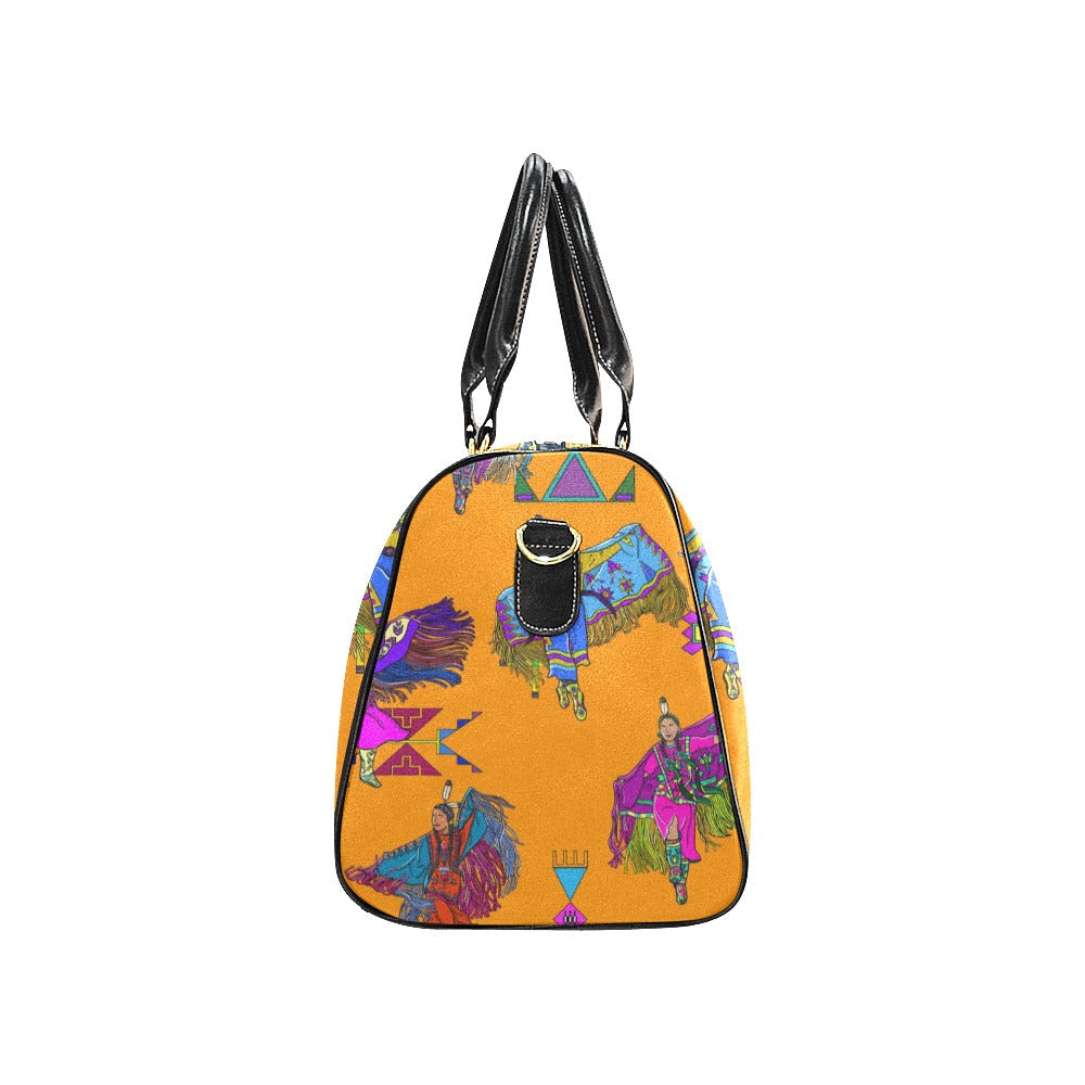 Women's Fancy Dancers Orange Small Travel Bag