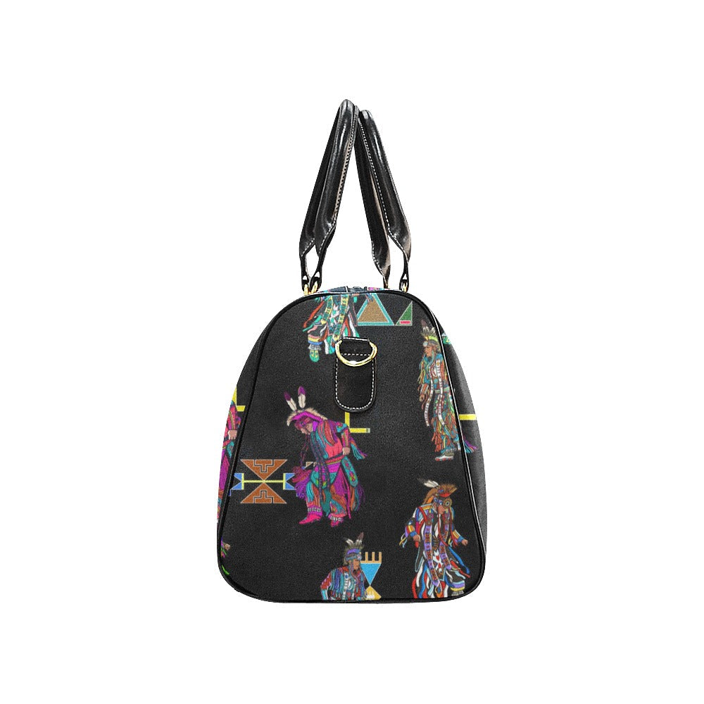 Men's Grass Dancers Black Small Travel Bag