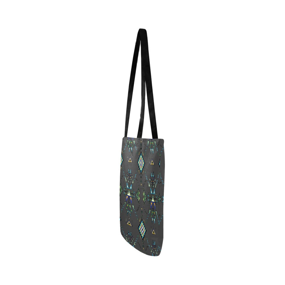 Bear Shield Dark Gray Reusable Shopping Bag