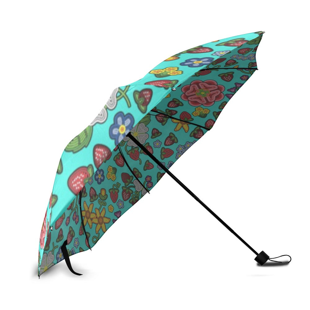 Berry Pop Turquoise Foldable Umbrella