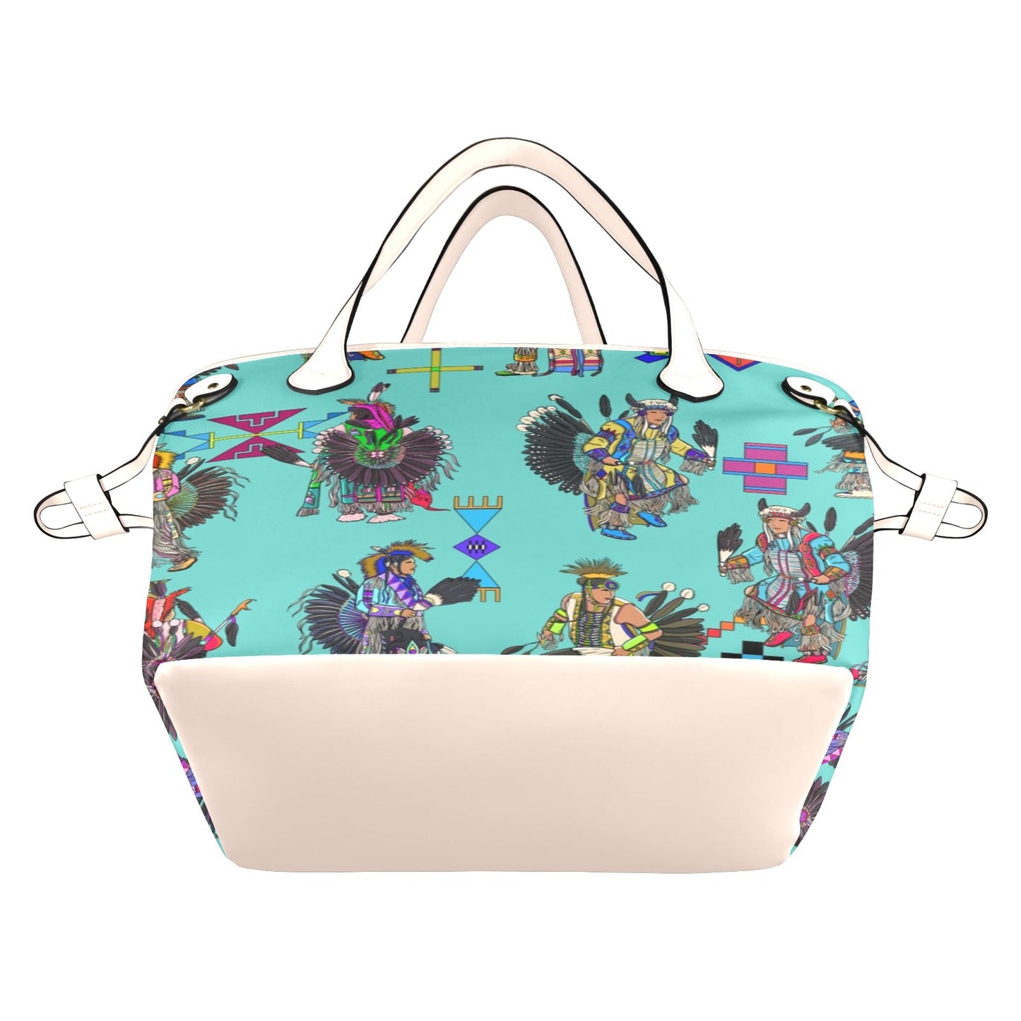 Men's Tradish Dancers Eggshell Blue Clover Canvas Tote Bag