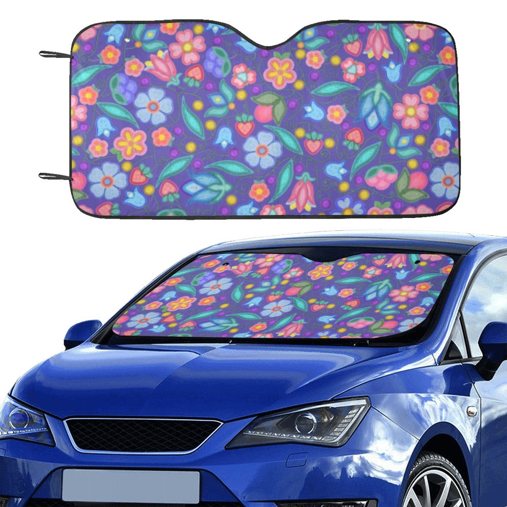 Sweet Offering Indigo Car Sun Shade 55"x30"