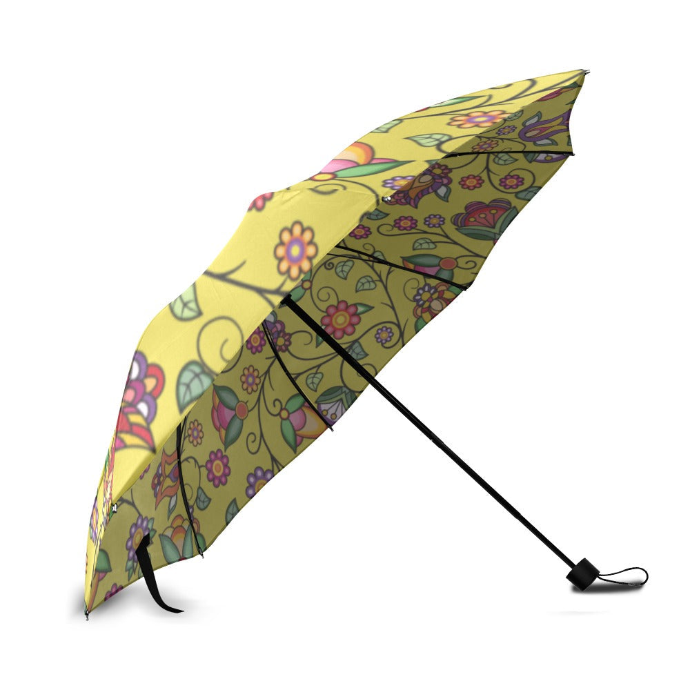 Heartbeat Petals Yellow Foldable Umbrella