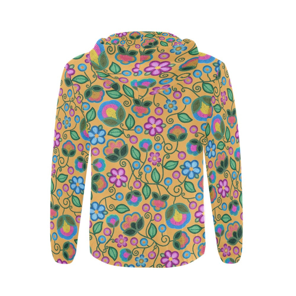 Turquoise Sunbeam Yellow Zip Hoodie