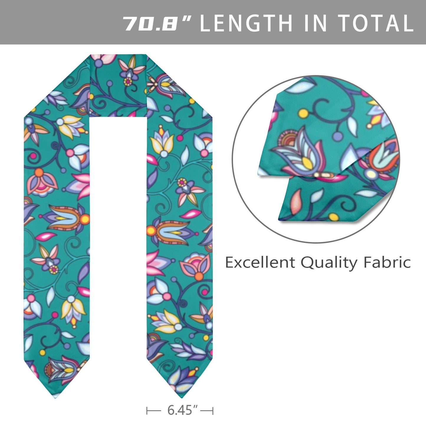 Buffalo Bloom Graduation Stole