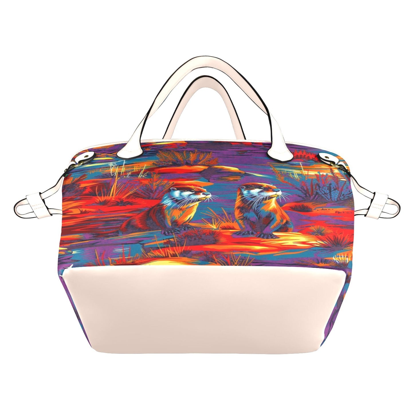 Silly Otters Clover Canvas Tote Bag