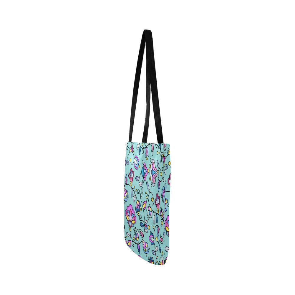 Autumn Bundle Blessing Turquoise Reusable Shopping Bag