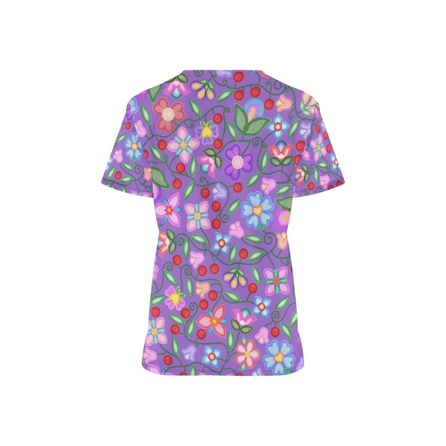 Petal Harmony Lavender Scrub Top