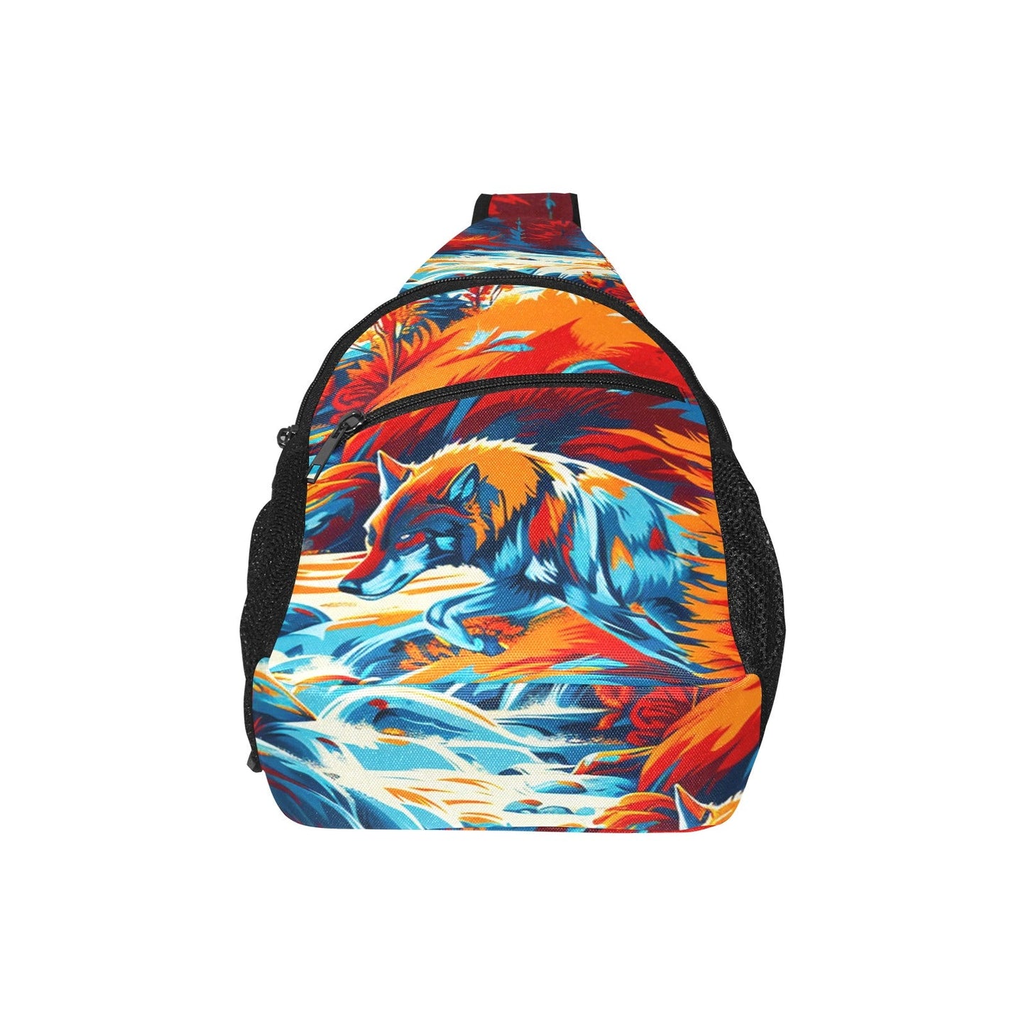 Hunting Wolves Chest Bag