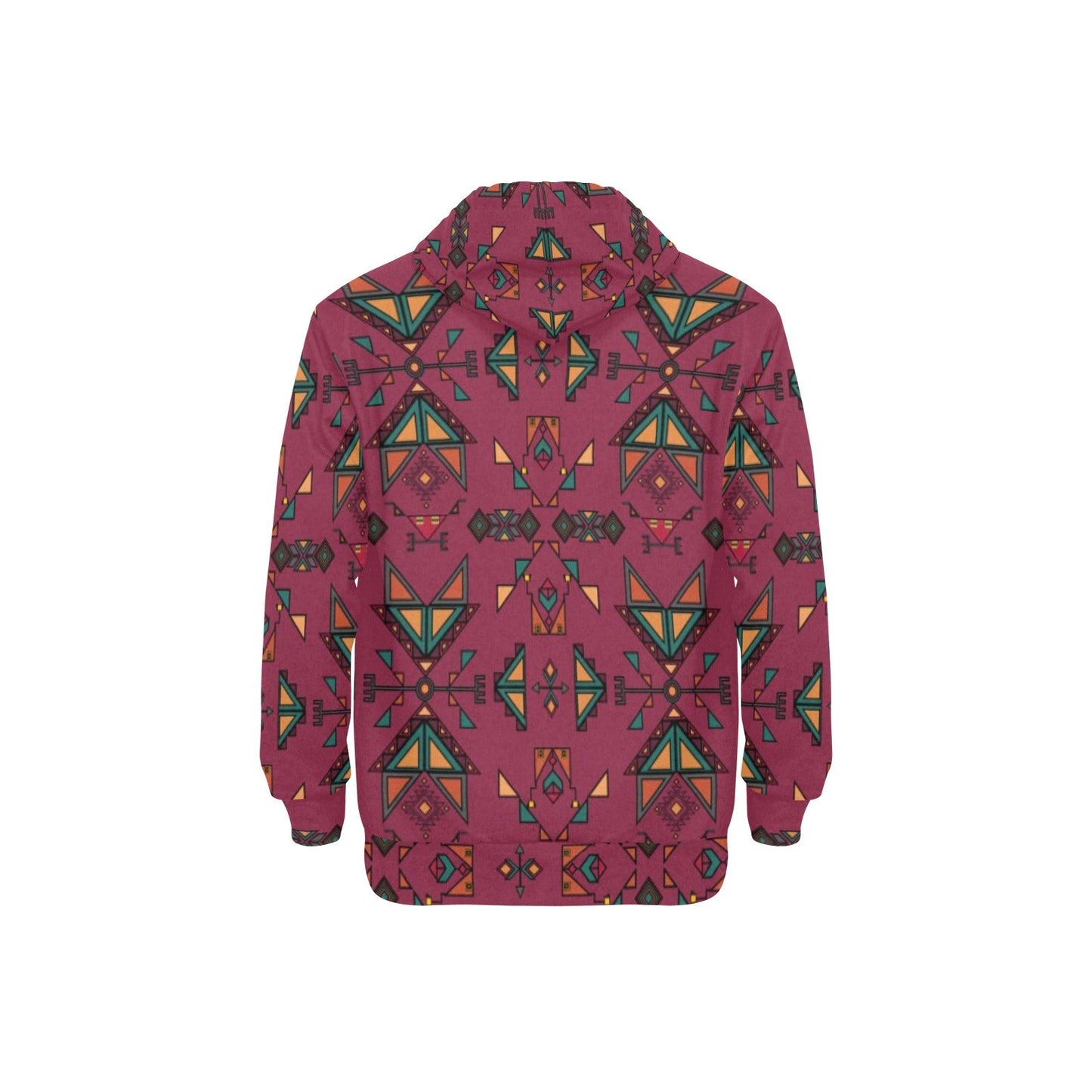 Arrow Dawn Maroon Fleece Hoodie