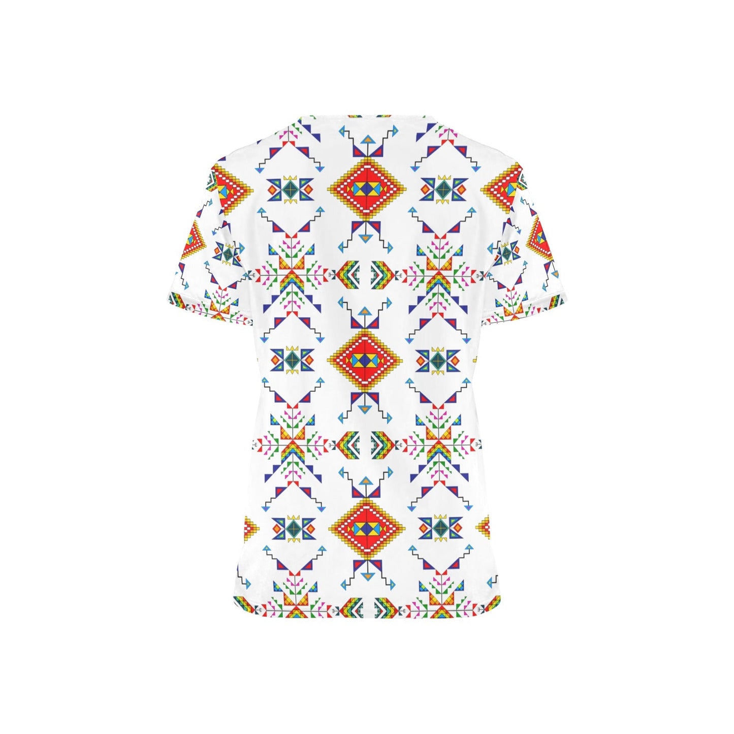 Buffalo Jump White Scrub Top