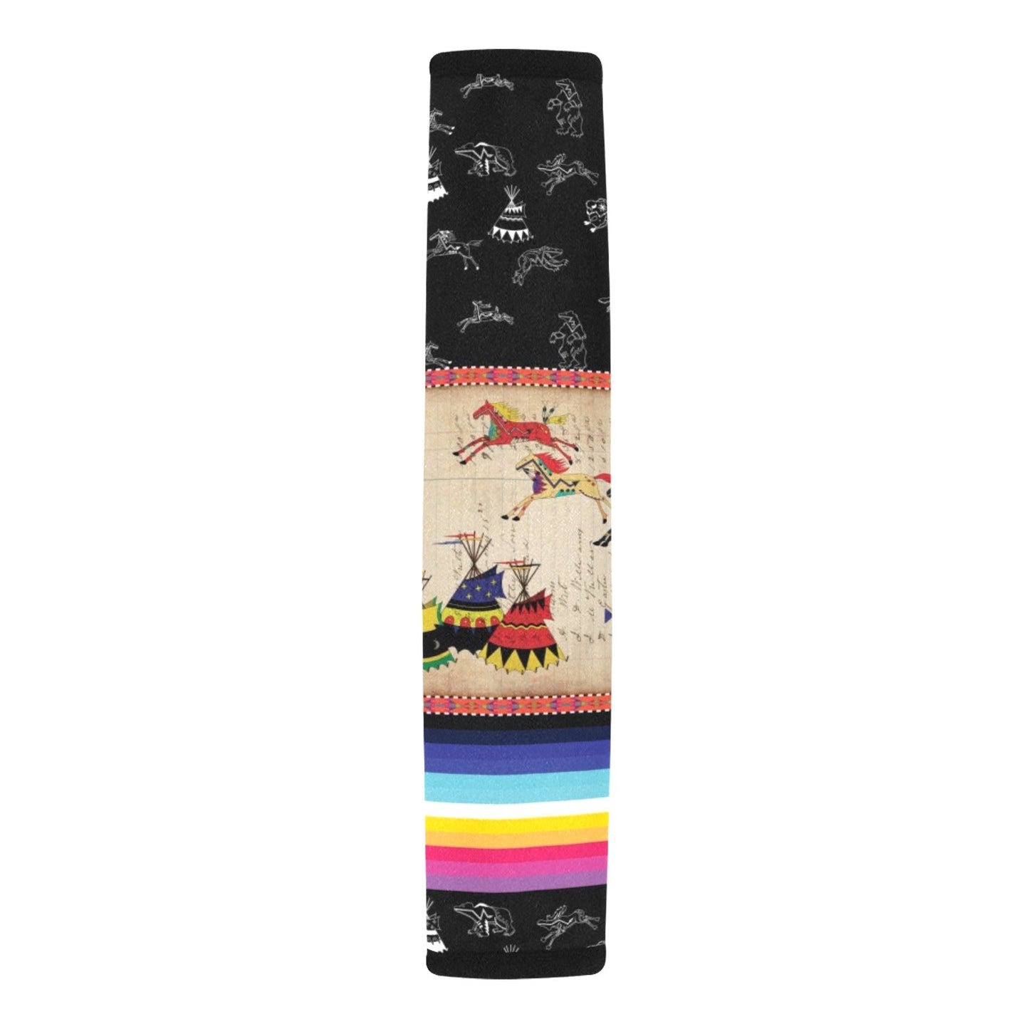 Horses Running Black Sky Seat Belt Cover