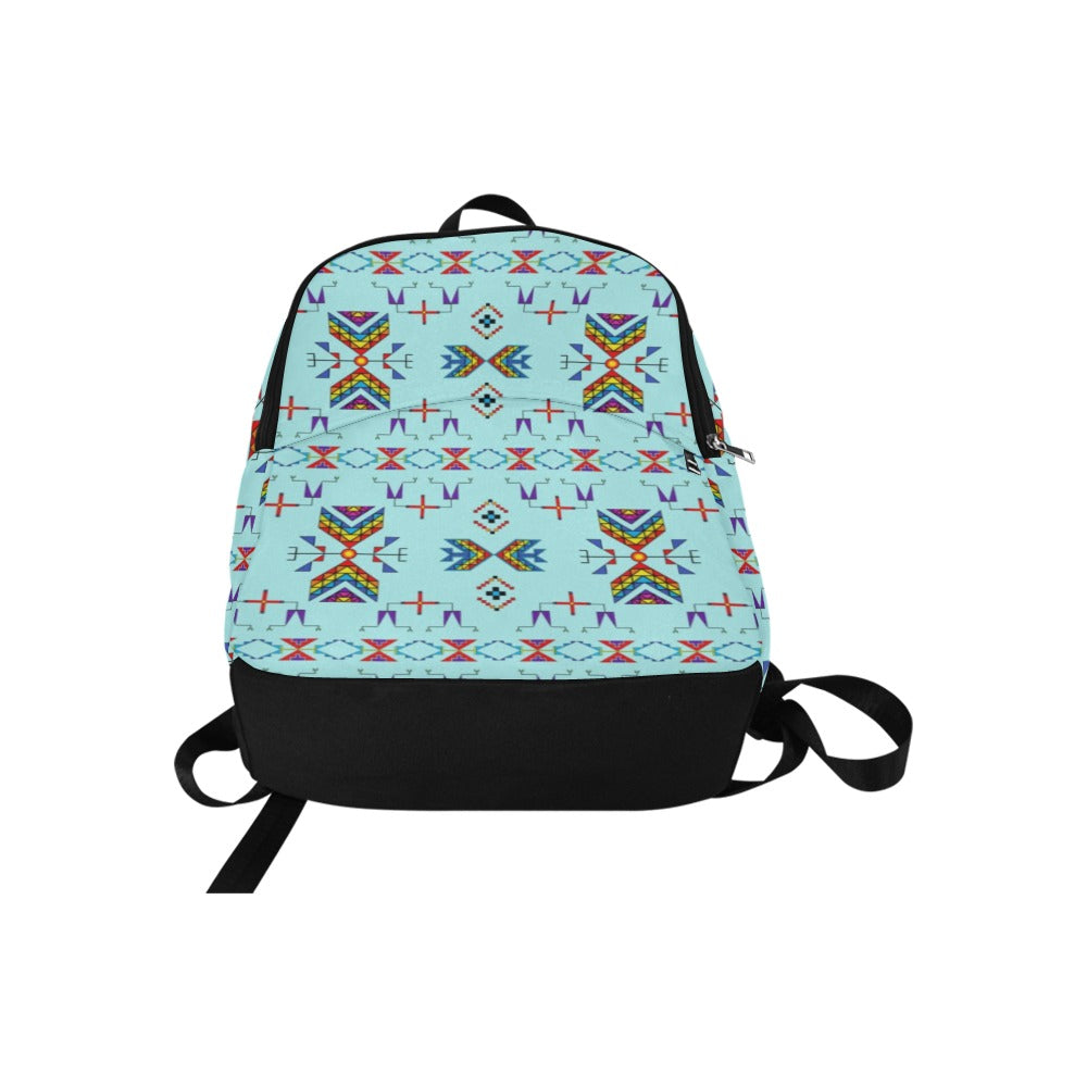 Rainy Chief Rainbow Robin Egg Fabric Backpack for Adult