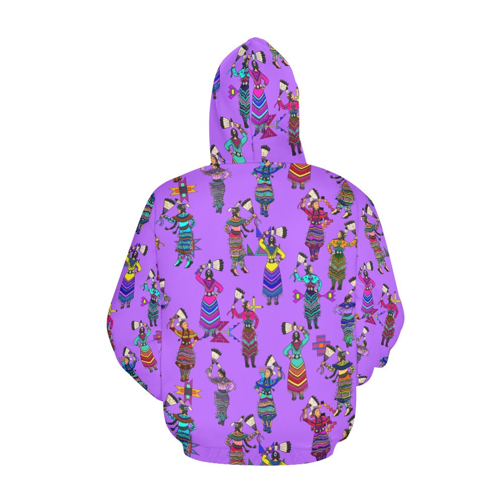 Women's Jingle Dancers Purple Hoodie for Women