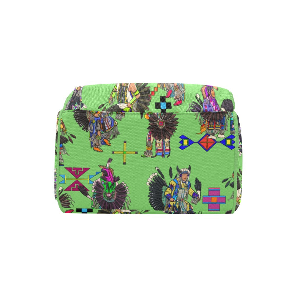 Men's Tradish Dancers Grass Multi-Function Diaper Backpack