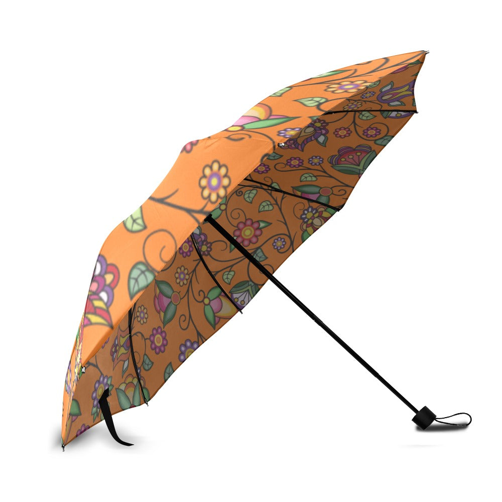 Heartbeat Petals ECM Orange Foldable Umbrella