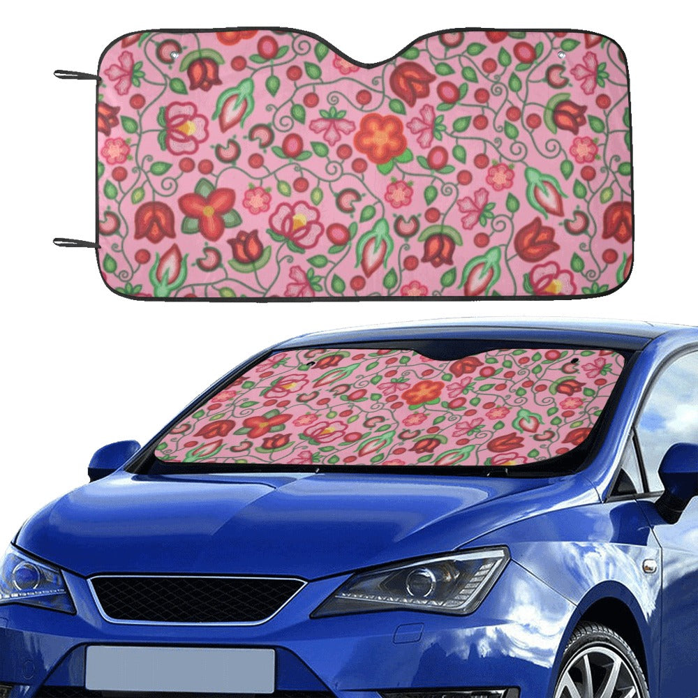 Rose Reverie Pink Car Sun Shade 55"x30"