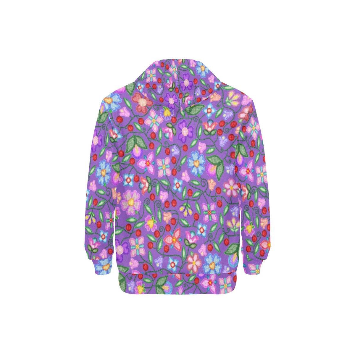 Petal Harmony Lavender Fleece Hoodie
