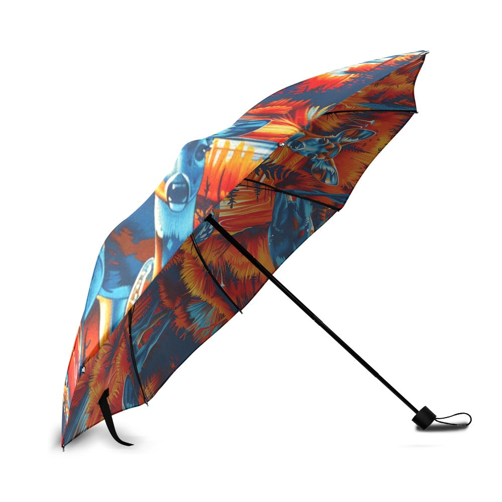 Deer Family Foldable Umbrella