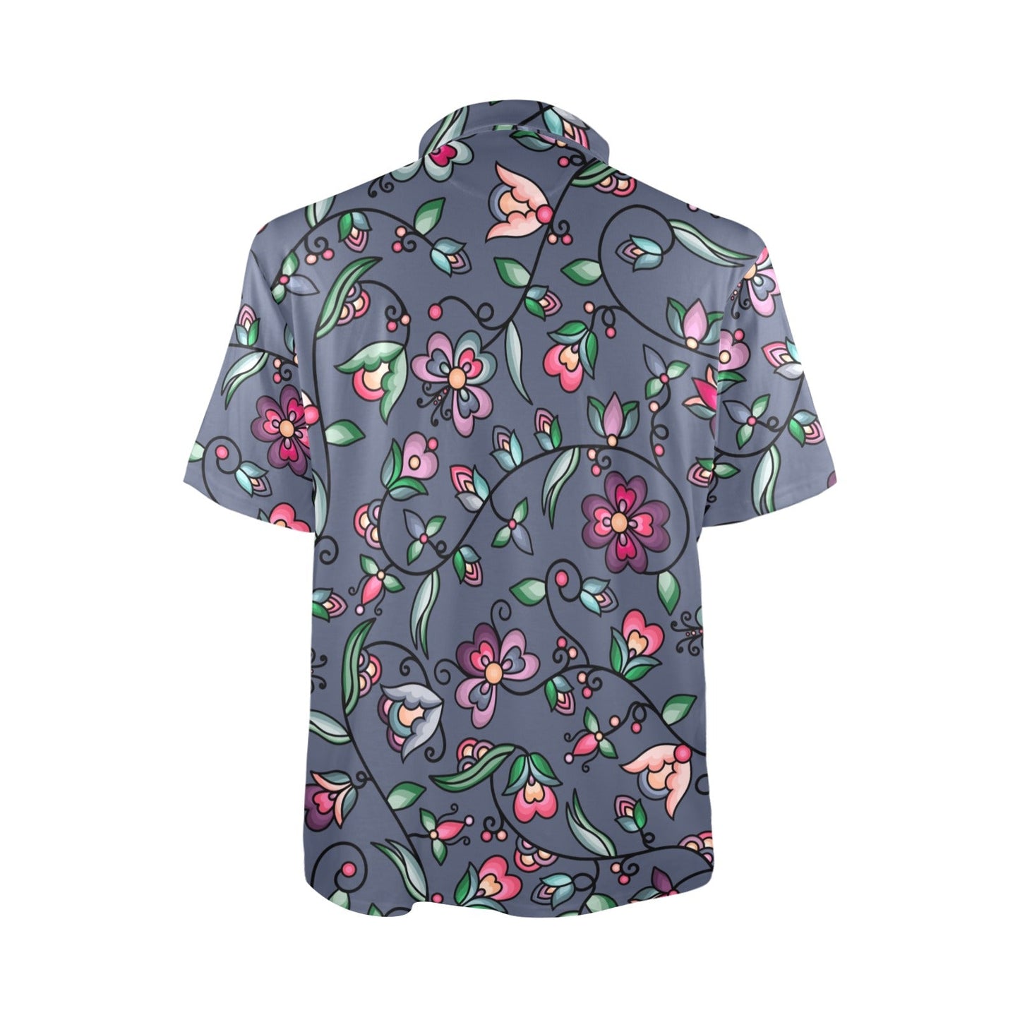 Amber Evening Garland Blue Polo Shirt