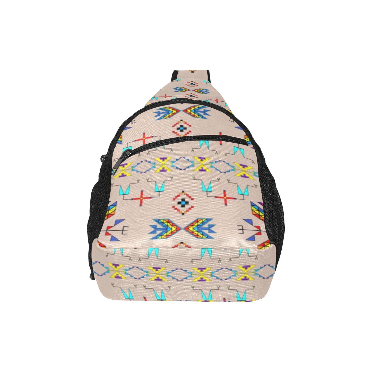 Rainy Chief Rainbow Taupe Chest Bag