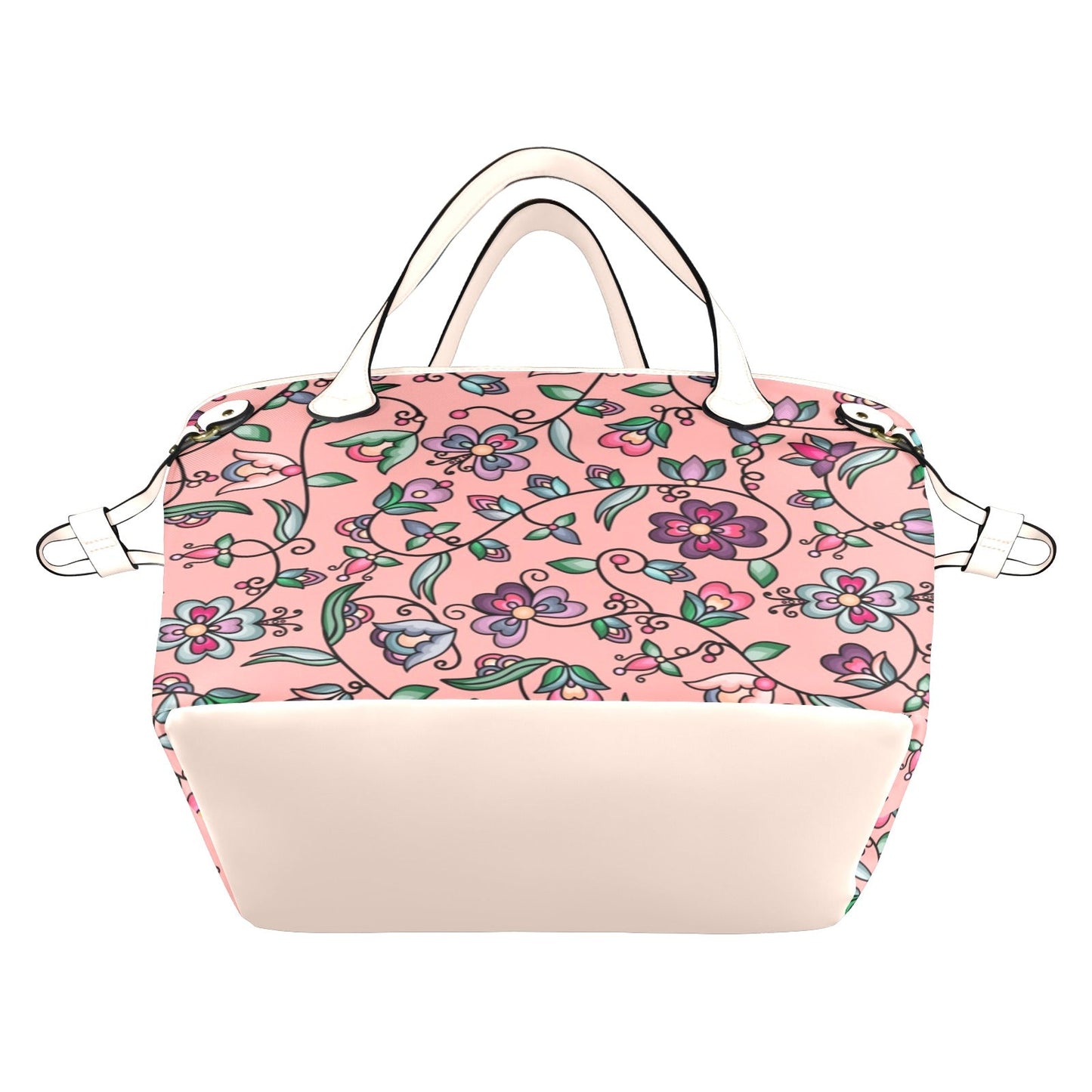 Amber Evening Garland Peach Clover Canvas Tote