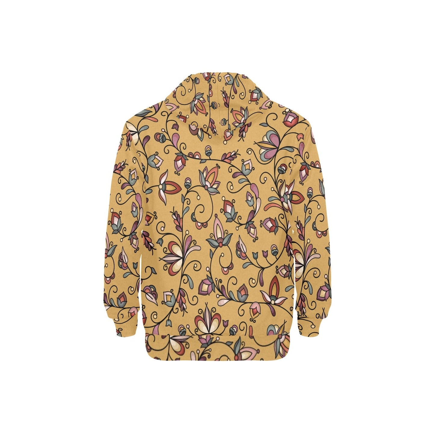 Burnt Sky Petals Gold Fleece Hoodie