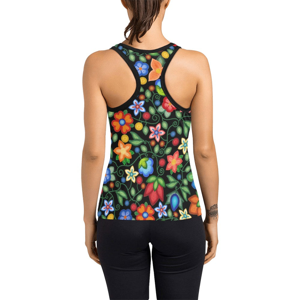 Morning Harmony Black Racerback Tank Top