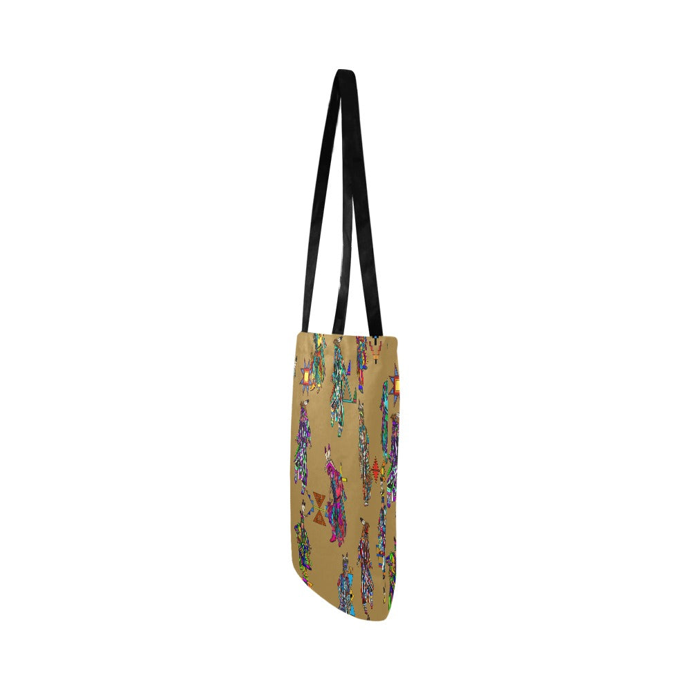 Men's Grass Dancers Earth Reusable Shopping Bag