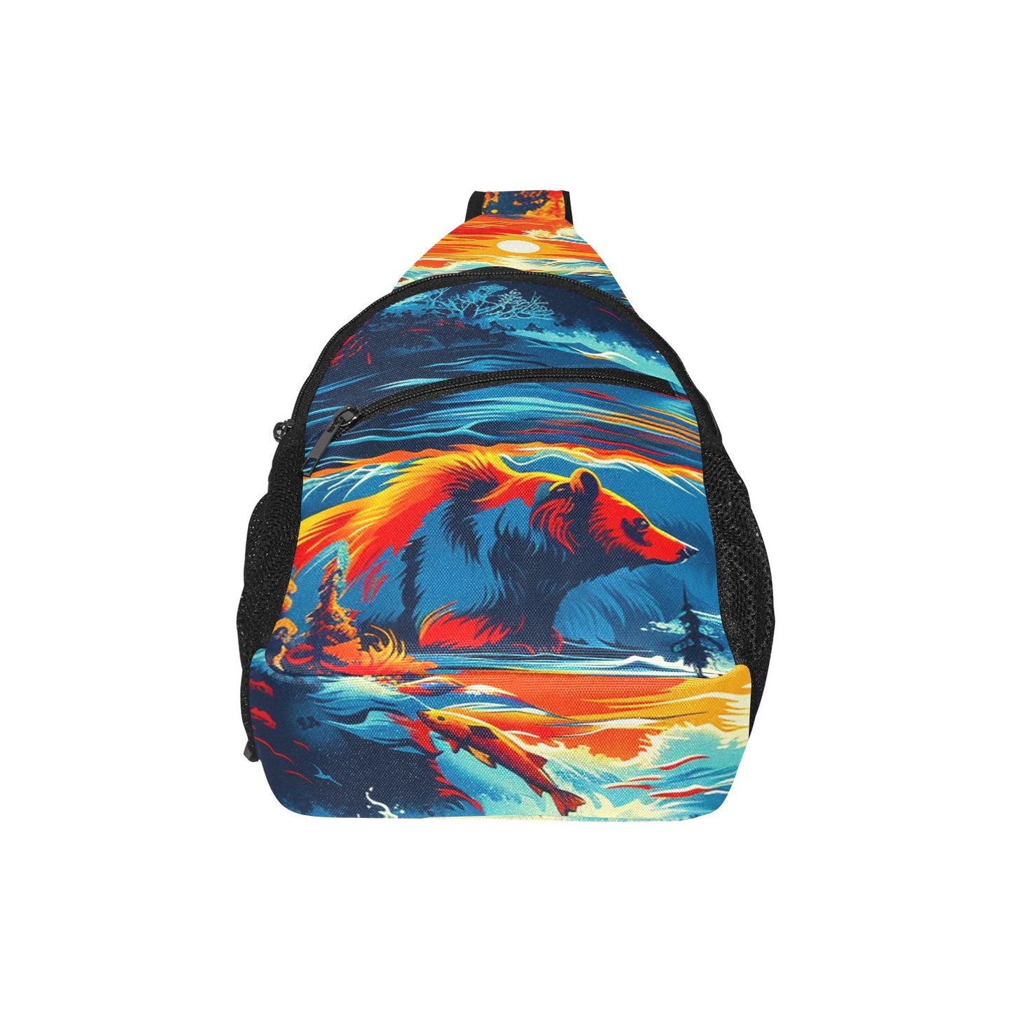 Fishing Bears 2 Chest Bag
