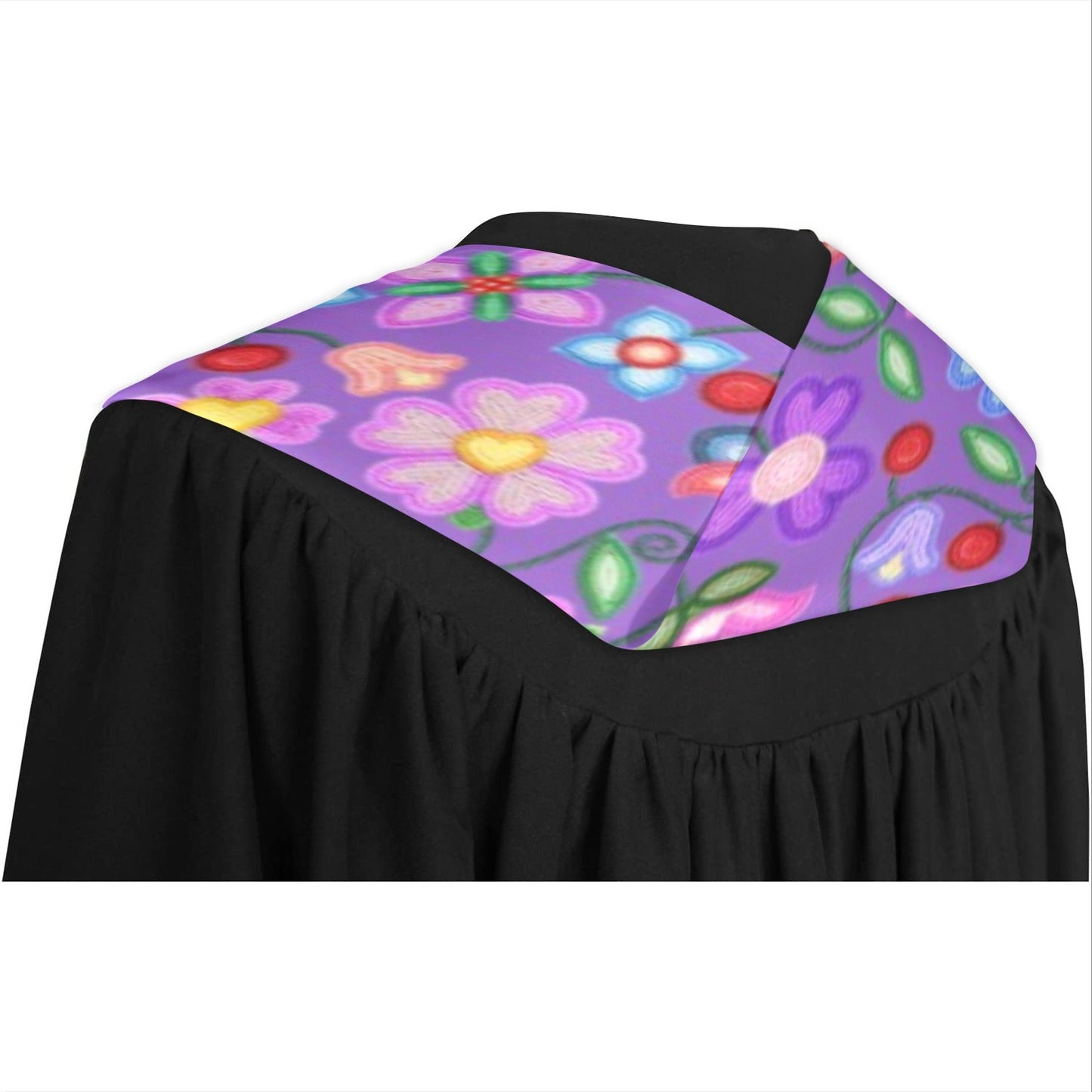 Petal Harmony Lavender Graduation Stole