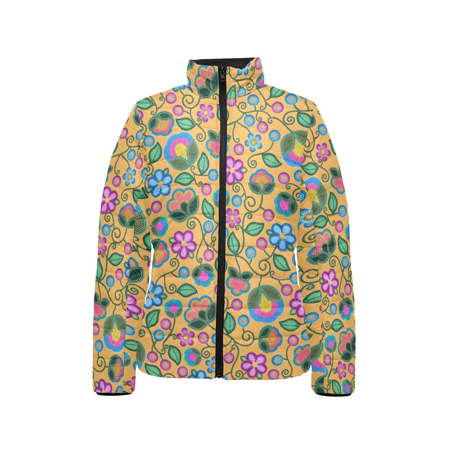 Turquoise Sunbeam Stand Collar Jacket
