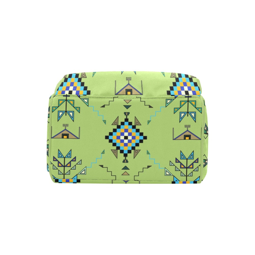 Bear Shield Green Multi-Function Diaper Backpack/Diaper Bag