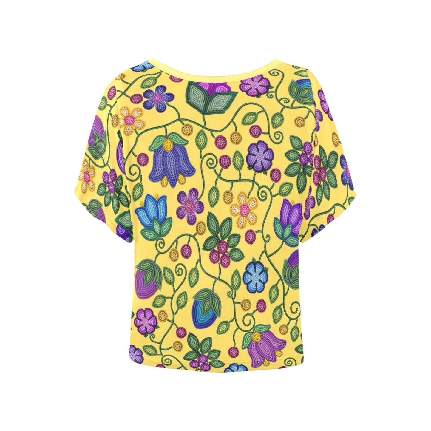 Bloom Uplift Yellow Batwing Blouse