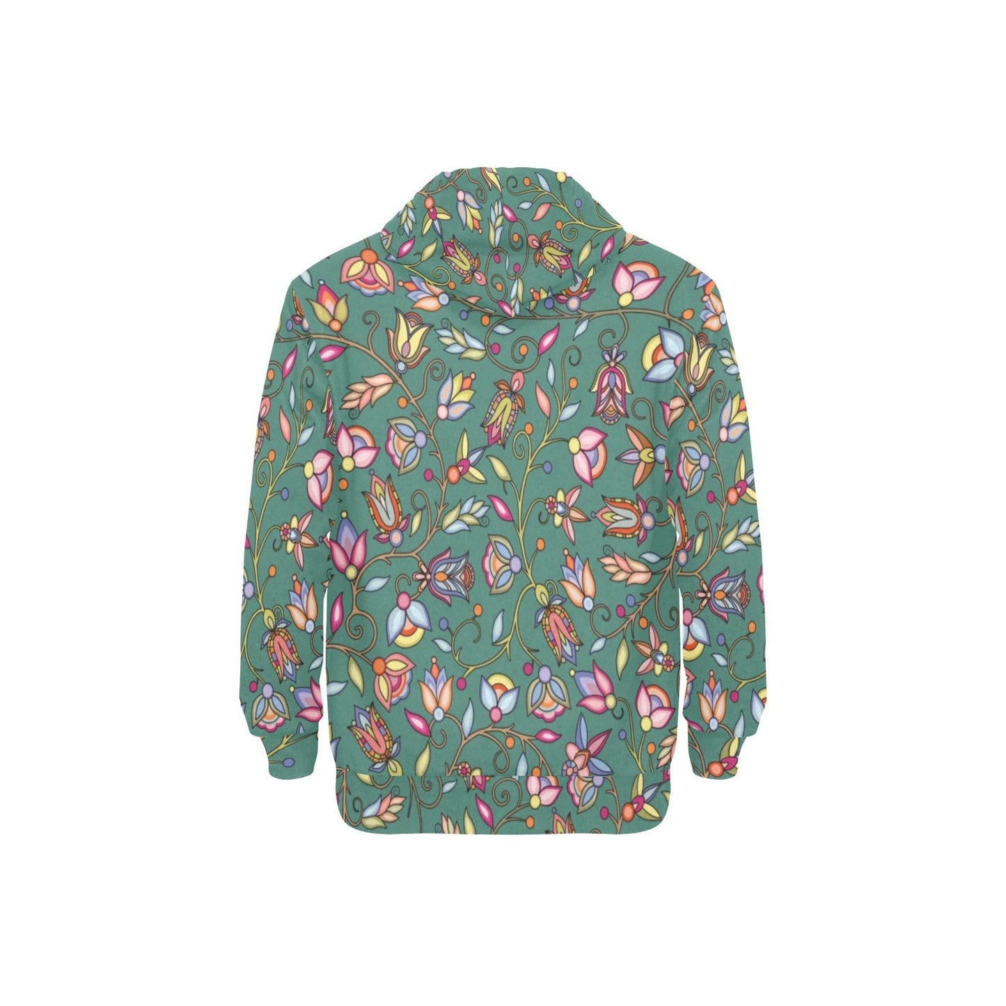 Buffalo Bloom Pond Reflection Men's Long Sleeve Fleece Hoodie