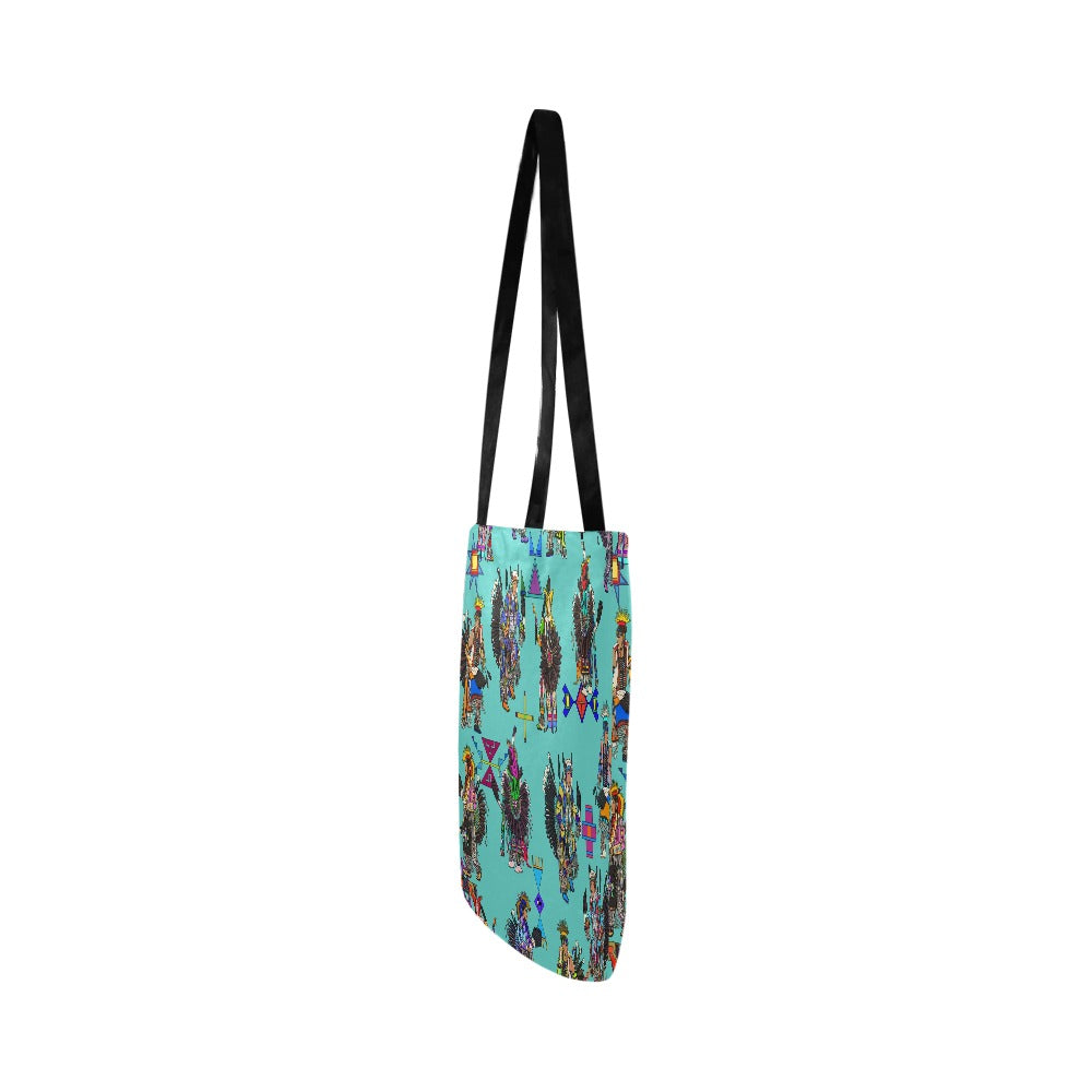Men's Tradish Dancers Eggshell Blue Reusable Shopping Bag