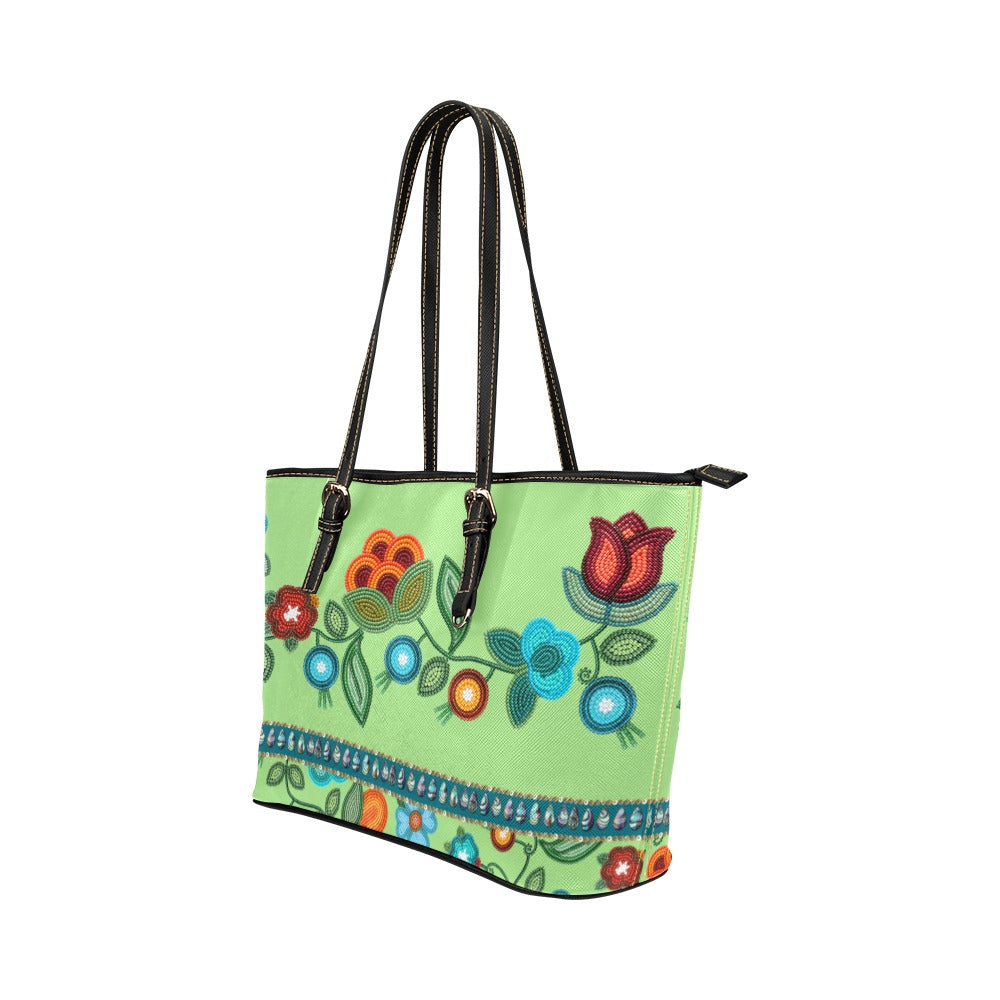 Prairie Fire Petals Leather Tote