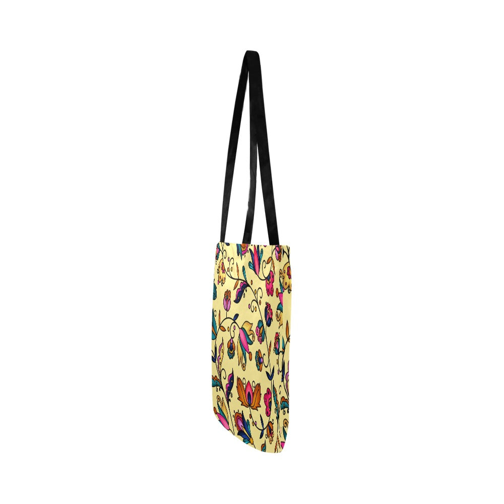 Copper Prairie Petals Yellow Reusable Shopping Bag