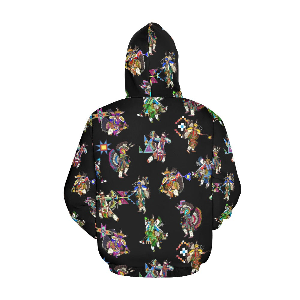 Men's Fancy Dancer Black Hoodie for Women