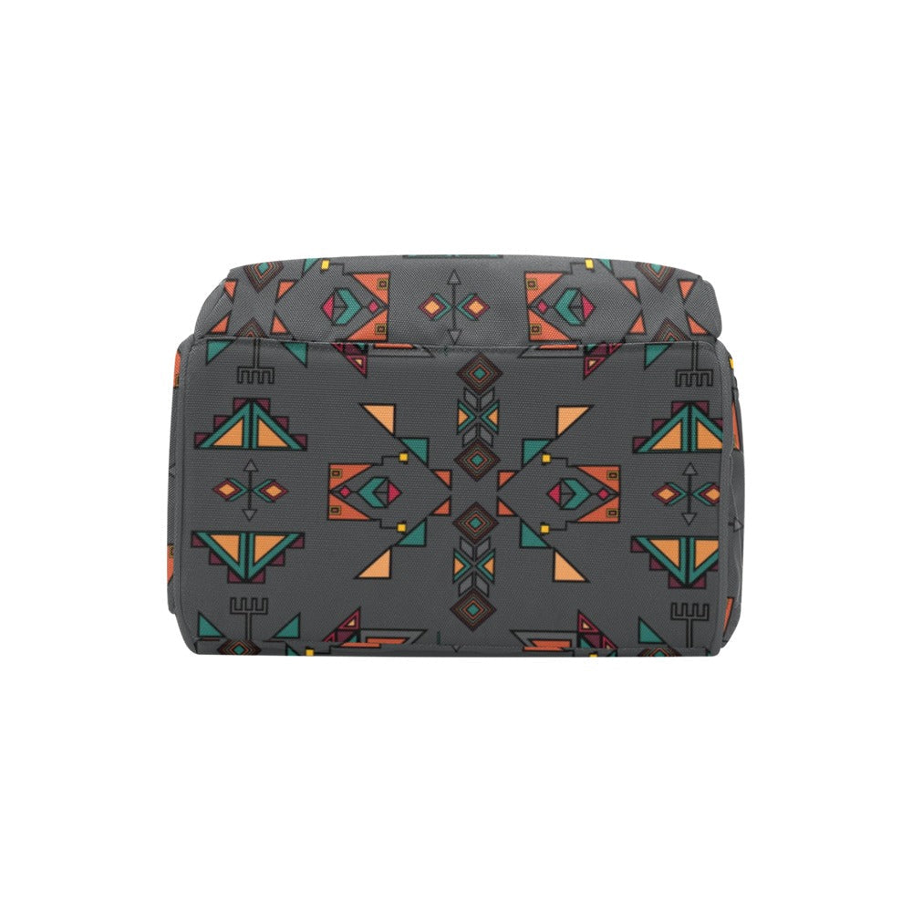 Arrow Dawn Gray Multi-Function Diaper Backpack/Diaper Bag