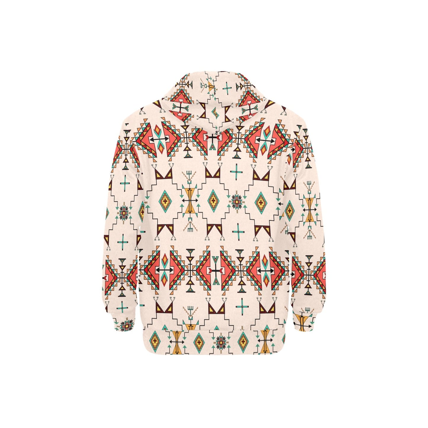 Thunder Flight Cream Men's Long Sleeve Fleece Hoodie