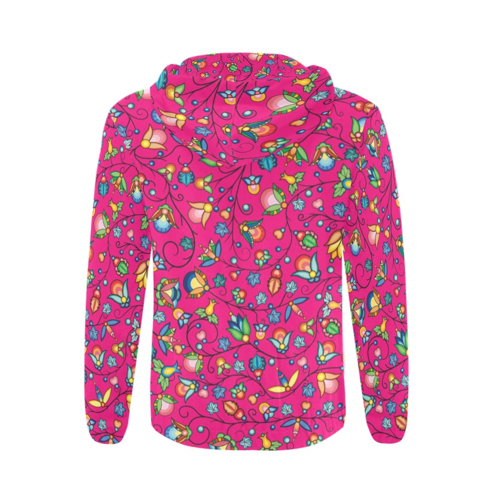 Prairie Plains Spirit Pink Men's Zipper Hoodie