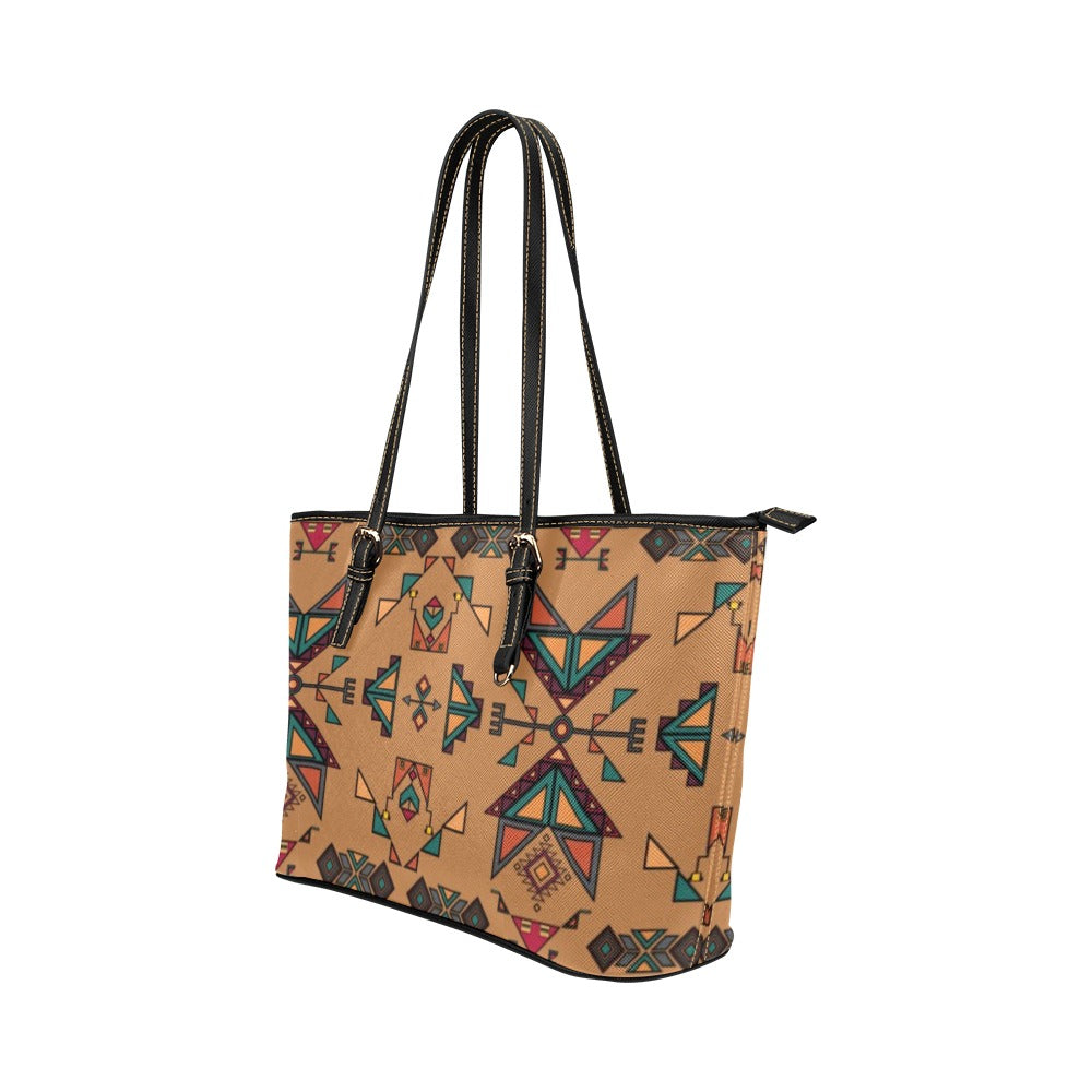 Arrow dawn Brown Leather Tote